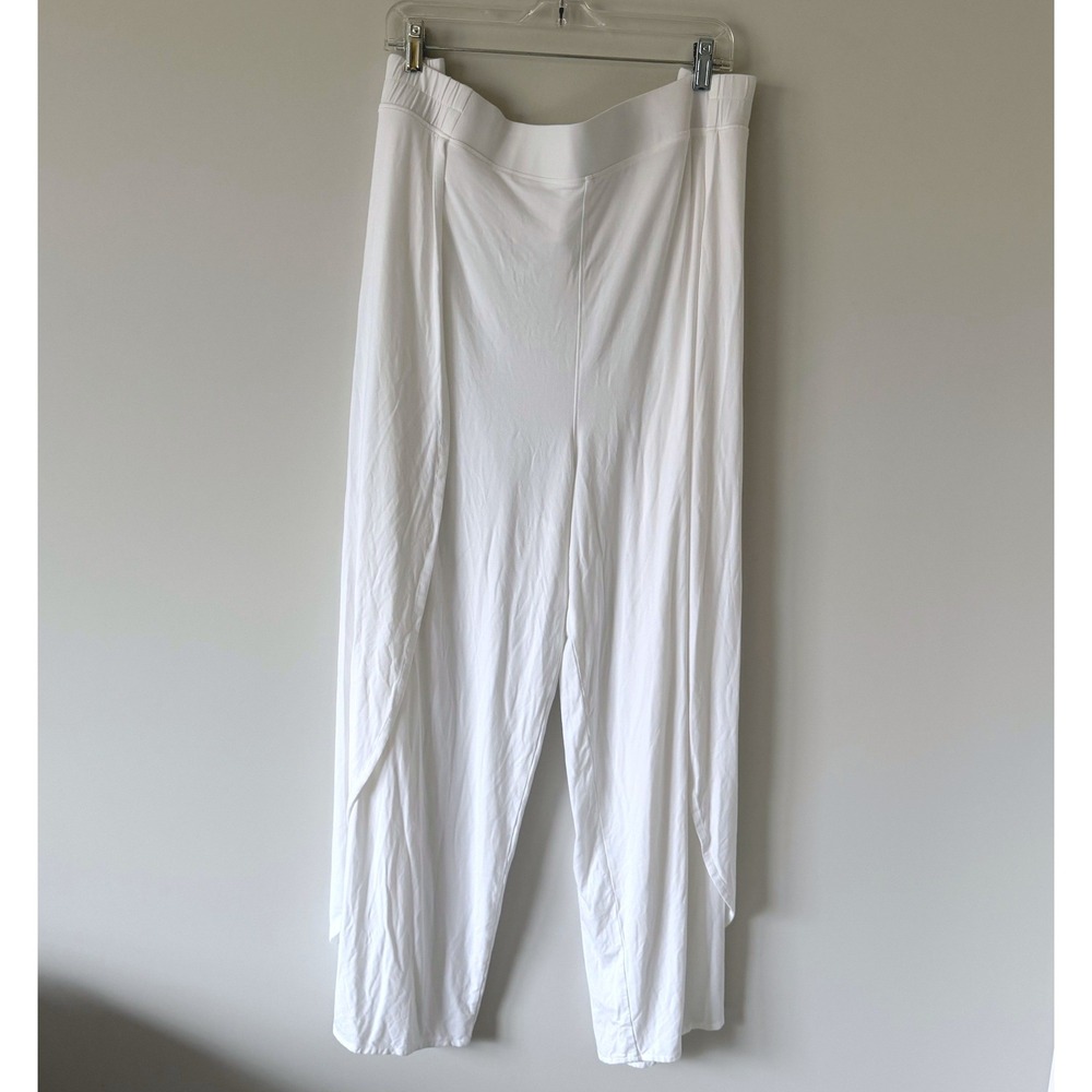 Coolibar Lynsu Wide Leg Pants White UPF 50+ Sun Protection Plus Size 3X Beachy